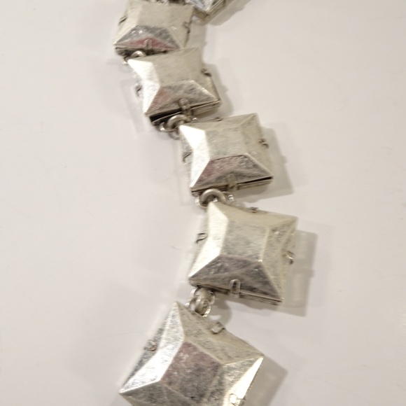 Lee Angel Square link Long Piper Necklace NWT 295 - Picture 3 of 6